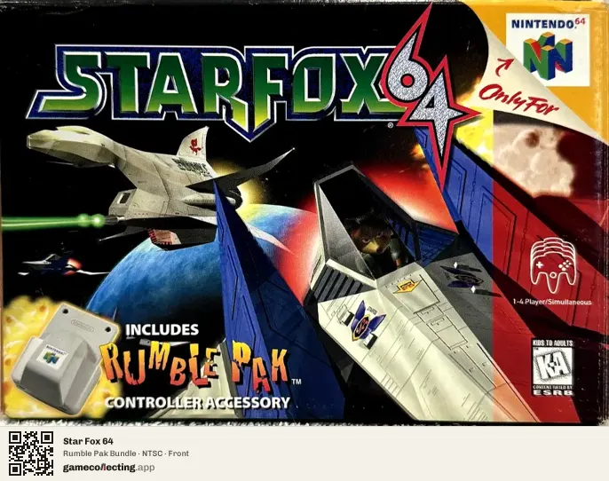 Star Fox 64 Nintendo 64, NTSC box front