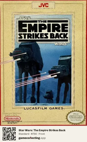 Star Wars: The Empire Strikes Back Nintendo Entertainment System, NTSC box front