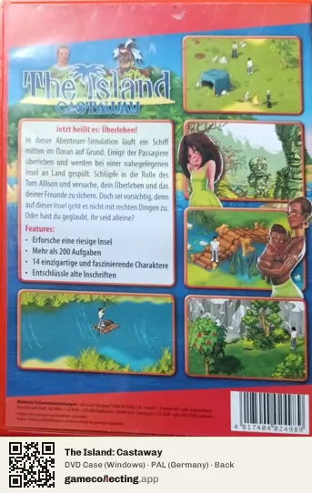 The Island: Castaway Computer, Germany box back