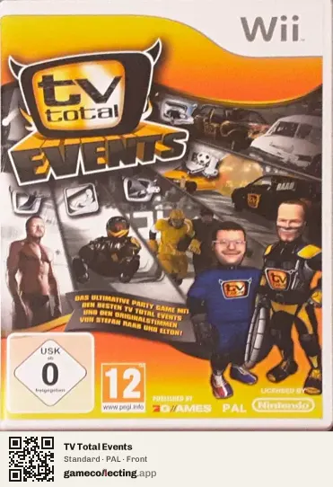 TV Total Events Nintendo Wii, PAL box front