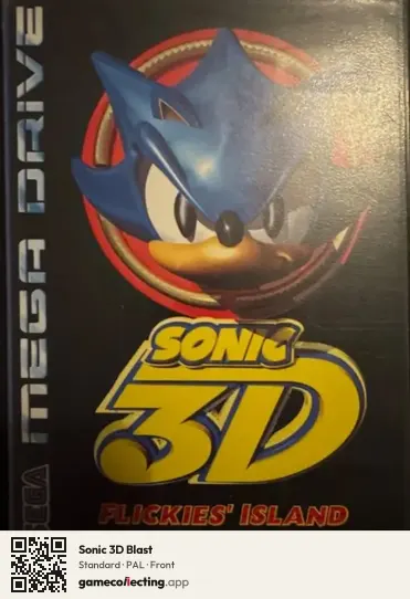 Sonic 3D Blast Sega Mega Drive / Genesis, PAL box front