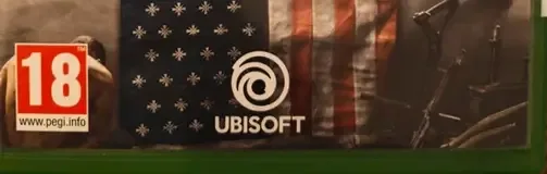 Far Cry 5, the PEGI square on its front