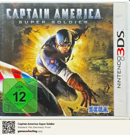 Captain America: Super Soldier Nintendo 3DS, Germany box front