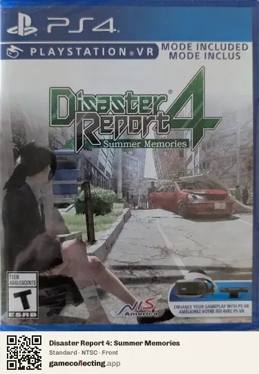 Disaster Report 4: Summer Memories PlayStation 4, NTSC box front