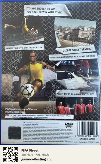 FIFA Street PlayStation 2, PAL box back