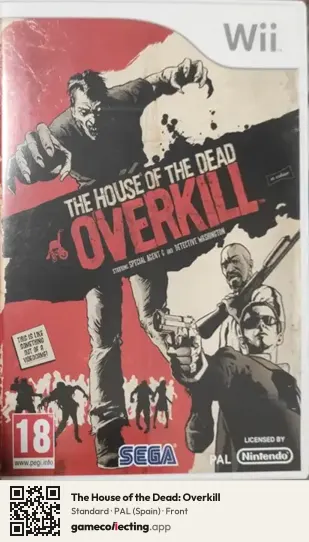 The House of the Dead: Overkill Nintendo Wii, Spain box front