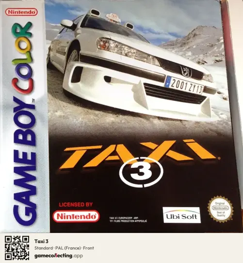 Taxi 3 Game Boy Color, France box front