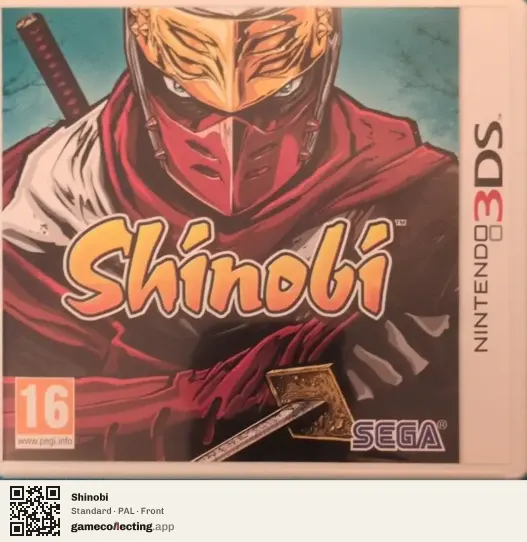 Shinobi Nintendo 3DS, PAL box front
