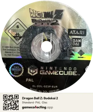 Dragon Ball Z: Budokai 2 Nintendo GameCube, PAL disc