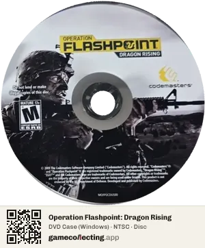 Operation Flashpoint: Dragon Rising Computer, NTSC disc