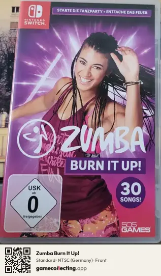 Zumba Burn It Up! Nintendo Switch, Germany box front