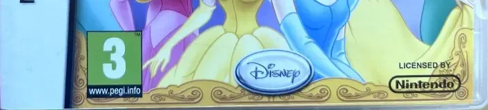 Disney Princess: Magical Jewels, the PEGI square on its front