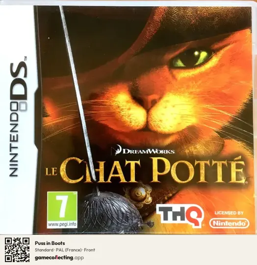 Puss in Boots Nintendo DS, France box front