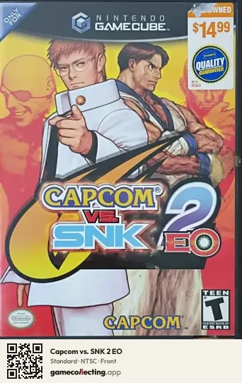 Capcom vs. SNK 2 EO Nintendo GameCube, NTSC box front