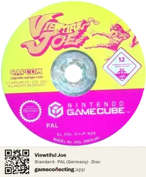 Viewtiful Joe Nintendo GameCube, PAL disc