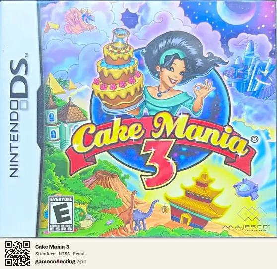 Cake Mania 3 Nintendo DS, NTSC box front
