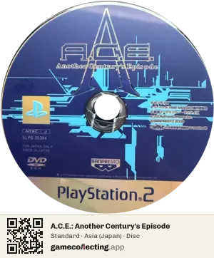 A.C.E.: Another Century's Episode PlayStation 2, Asia disc