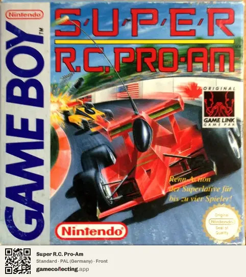 Super R.C. Pro-Am Game Boy, Germany box front