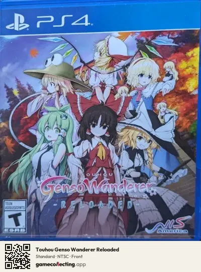 Touhou Genso Wanderer Reloaded PlayStation 4, NTSC box front