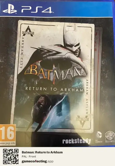 Batman: Return to Arkham PlayStation 4, PAL box front