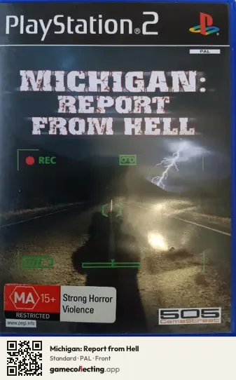 Michigan: Report from Hell PlayStation 2, PAL box front