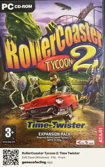 RollerCoaster Tycoon 2: Time Twister Computer, PAL box front