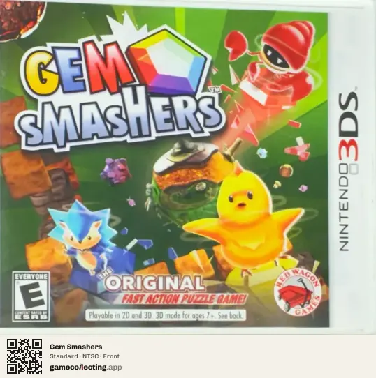 Gem Smashers Nintendo 3DS, NTSC box front