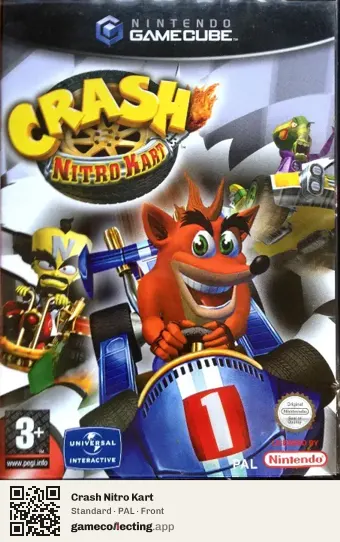 Crash Nitro Kart Nintendo GameCube, PAL box front