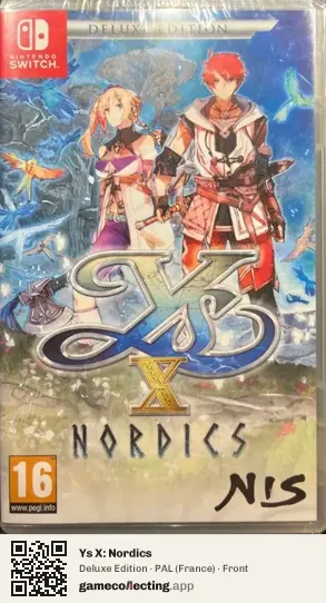 Ys X: Nordics Nintendo Switch, France box front