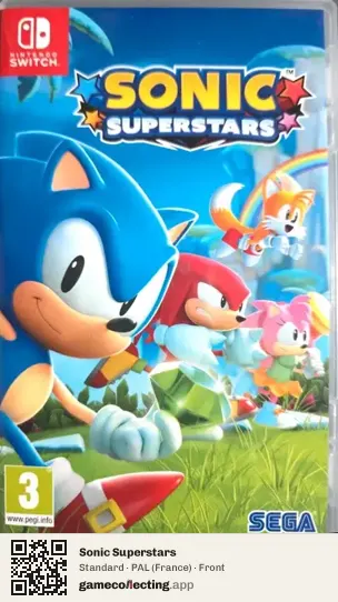 Sonic Superstars Nintendo Switch, France box front