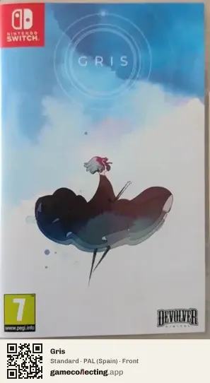 Gris Nintendo Switch, Spain box front