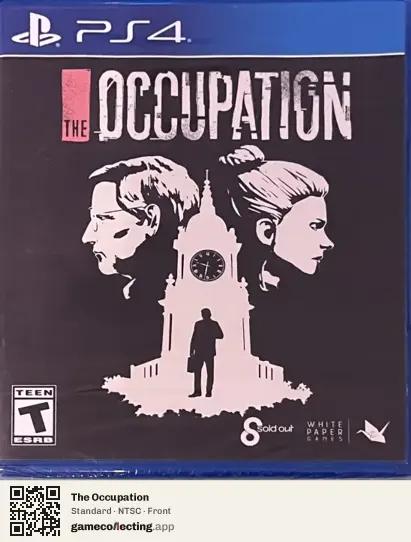 The Occupation PlayStation 4, NTSC box front