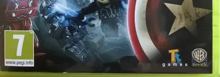 LEGO Marvel's Avengers, the PEGI square on its front