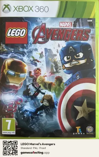LEGO Marvel's Avengers Xbox 360, PAL box front