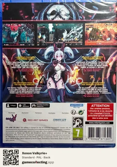 Xenon Valkyrie+ PlayStation 5, PAL box back