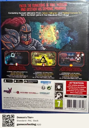 Demon's Tier+ PlayStation 5, PAL box back