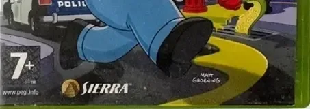 The Simpsons: Hit & Run, the PEGI square on its front