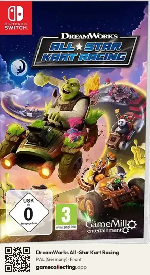 DreamWorks All-Star Kart Racing Nintendo Switch, Germany box front
