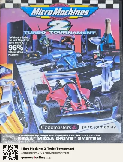 Micro Machines 2: Turbo Tournament Sega Mega Drive / Genesis, United Kingdom box front