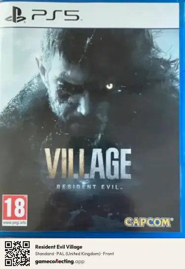 Resident Evil Village PlayStation 5, United Kingdom box front