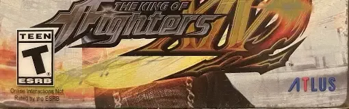 The King of Fighters XIV, the ESRB box on its front