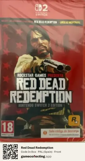 Red Dead Redemption Nintendo Switch 2, Spain box front