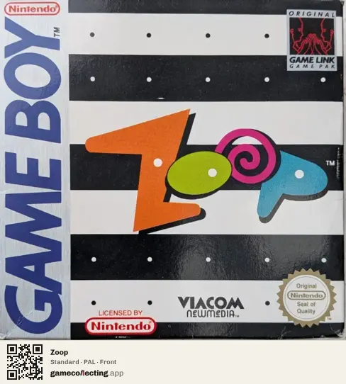 Zoop Game Boy, PAL box front