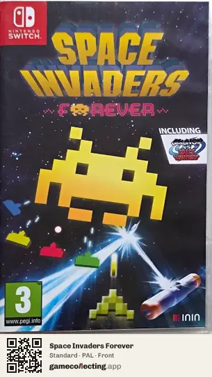 Space Invaders Forever Nintendo Switch, PAL box front