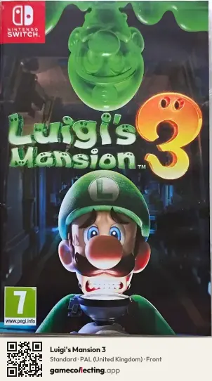 Luigi's Mansion 3 Nintendo Switch, United Kingdom box front