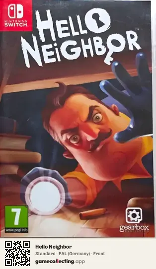 Hello Neighbor Nintendo Switch, Germany box front