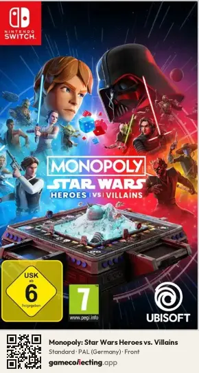 Monopoly: Star Wars Heroes vs. Villains Nintendo Switch, Germany box front