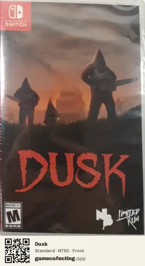 Dusk Nintendo Switch, NTSC box front