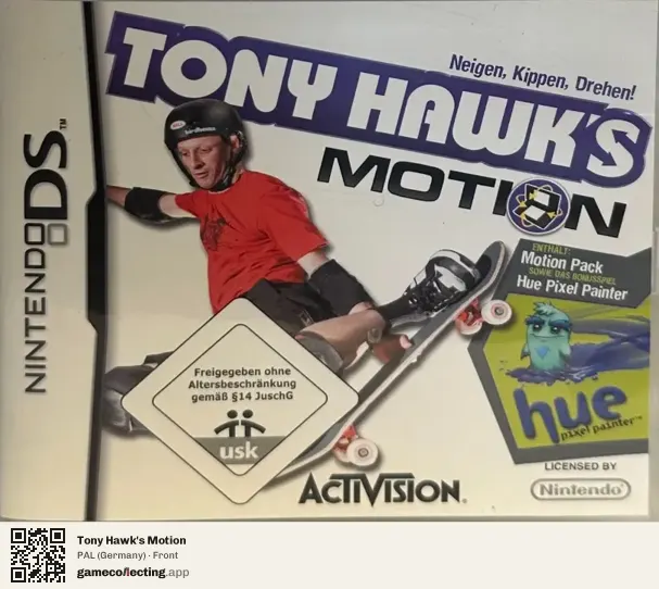 Tony Hawk's Motion Nintendo DS, Germany box front