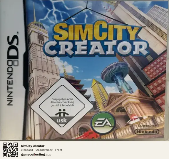 SimCity Creator Nintendo DS, Germany box front